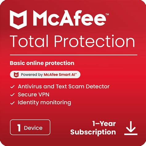 mcafee total protection 2019 internet security subscription